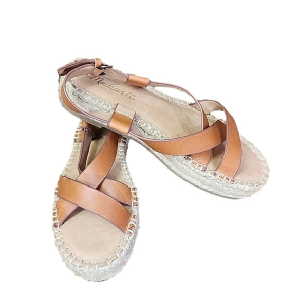 MADEWELL leather sandals size 6.5 - Picture 1 of 9
